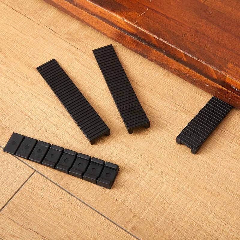 ZZJMCH 12 Pack Black Multi Purpose Furniture Plastic Shims for Leveling Extreme Weight Capacity Wedges Easy to Snap Cut-to-fit Size Leveler for Toilet Shims, Doors, Windows, Sheds, Table - Image 5